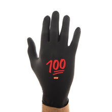 Load image into Gallery viewer, 100 emoji® Black Nitrile Gloves

