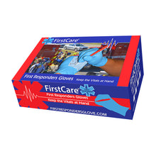 Load image into Gallery viewer, First Responder Blue Nitrile Gloves: 100-Glove Dispenser Box
