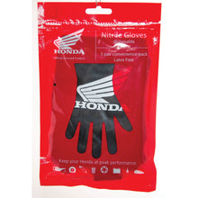 Load image into Gallery viewer, Honda Powersports Black Nitrile Gloves in Display $.49 per bag CLEARANCE SALE!
